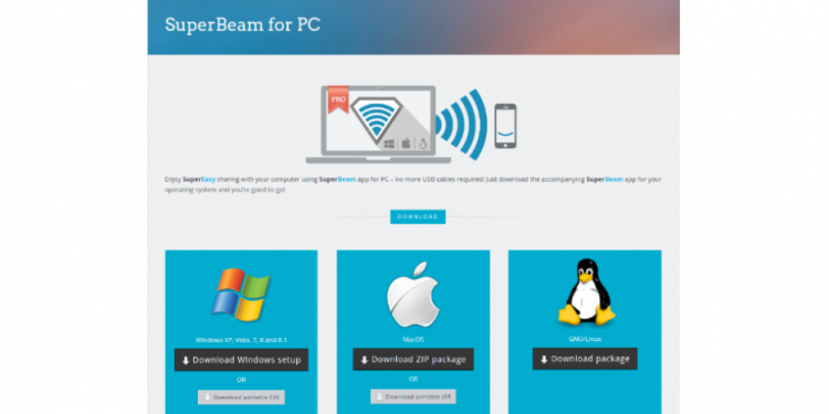 انتقال آسان فایل در همه سیستم عامل ها با SuperBeam